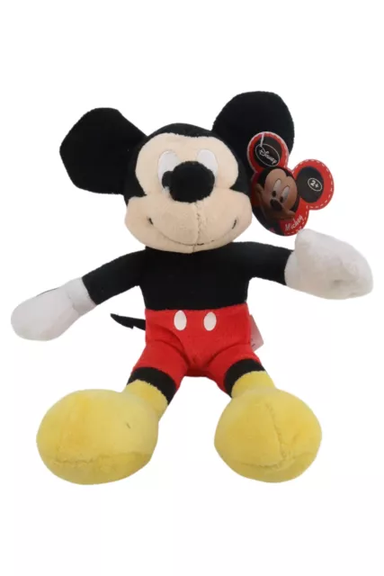 JUST PLAY Kuscheltier Mickey Mouse 13 cm Schwarz Weiß Rot