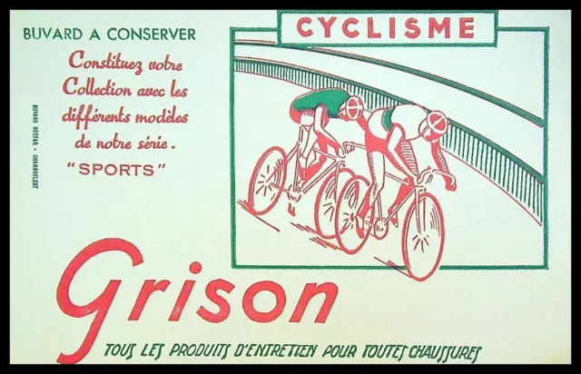 Buvard Publicitaire, GRISON - Produits d'entretien pour Chaussures - Cyclisme