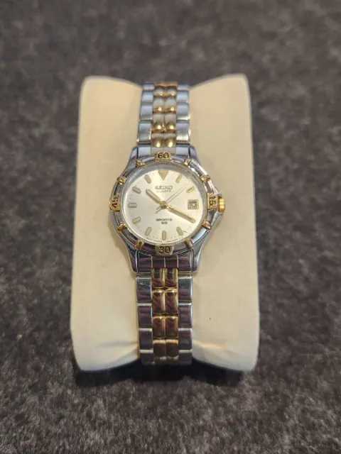 Seiko Sports 50 womens two-tone 25mm quartz watch