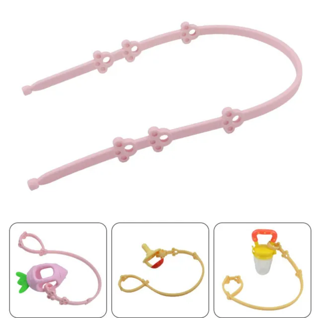Silicone Fixed Bottle Pacifiers Anti-Drop Strap One-Piece Chain Toy Band