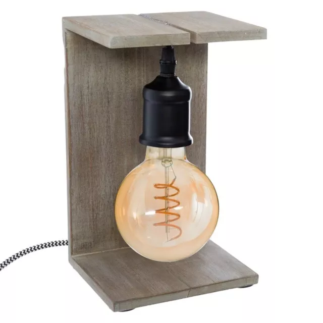 Décoratif Lampe Boîte, 25 CM, Câble Noir - Atmosphera