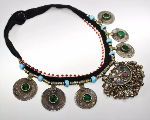 Tribalkette, Tribal-Halskette, Nomaden Halskette, Afghanische Kuchi-Kette Hippie 3
