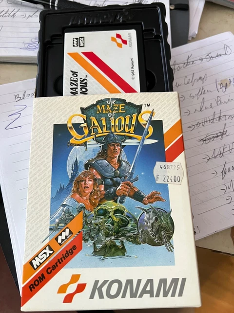 Jeu MSX The Maze Of Galious (Konami, 1987) - Complet Avec Boîtier Et Livret - Testé