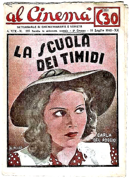 MiniLibrettino Al Cinema-LA SCUOLA DEI TIMIDI- 16 Pagine 12,5x17,5 cm- 1942