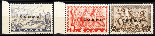 Lettres Philatélie – Italie Occupation Corfou 1941 – Lot De 9 Timbres Grèce Surchargés