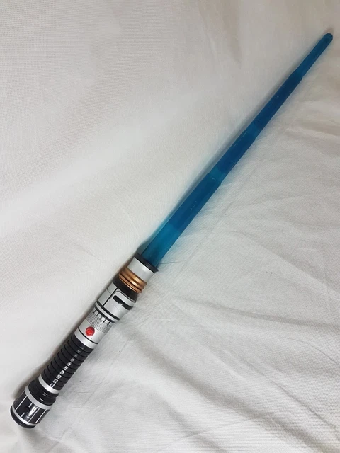 Star Wars Blue Lightsaber With Light & Sound 2009 Hasbro Rare Cos Play Prop