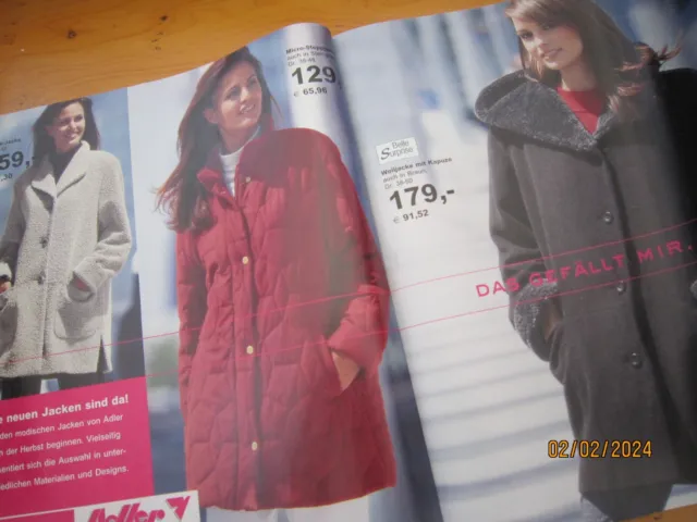 Werbung Katalog "ADLER" 2001 NEUeröffnung Rheine Ems-Einkaufszentrum - Sammler 3