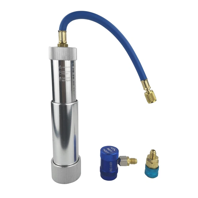 R1234yf Compressor Oil Dye Injector with Snap Quick Coupler R-134a