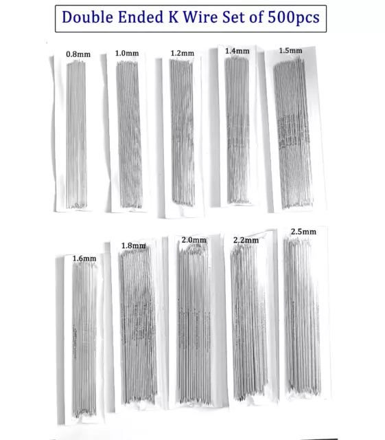 Double Embout K Câble Ensemble De 500pcs Instrument Vétérinaire Ss