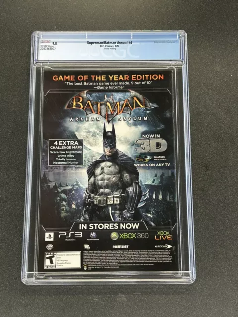 Superman / Batman Annual #4 - CGC 9.8 - 2nd Print - 1st Batman Beyond Christmas 2