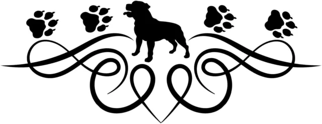 STAFFORDSHIRE BULLTERRIER Autoaufkleber AUFKLEBER Umriß Silhouette mit Ornament