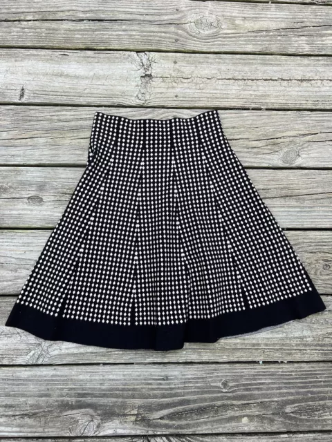 Max Studio Houndstooth Slinky Knit A-Line Skirt Women’s Small / Medium