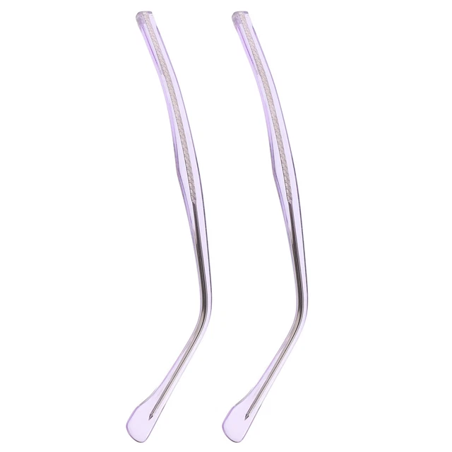 1 par de patas metálicas para repuesto de gafas, marco de planchado, patas de reparación de gafas,