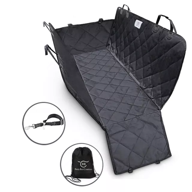 New Car Seat Cover Set For Dogs and Pets | Durable, Safe and Waterproof | Black