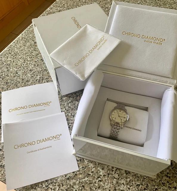 Chrono diamond watch deals