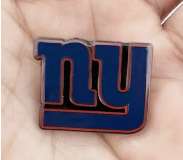 NY Giants New York Logo NFL Lapel Pin for hats , shirts , vests or a great gift