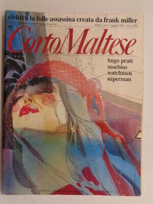Corto Maltese, Anno 7, N°5,  Maggio 1989, Moebius, Inserto Batman, Watchmen