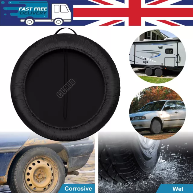 16" Spare Wheel Cover Tyre Tire Storage Bag Protector Car Van Caravan Motorhome