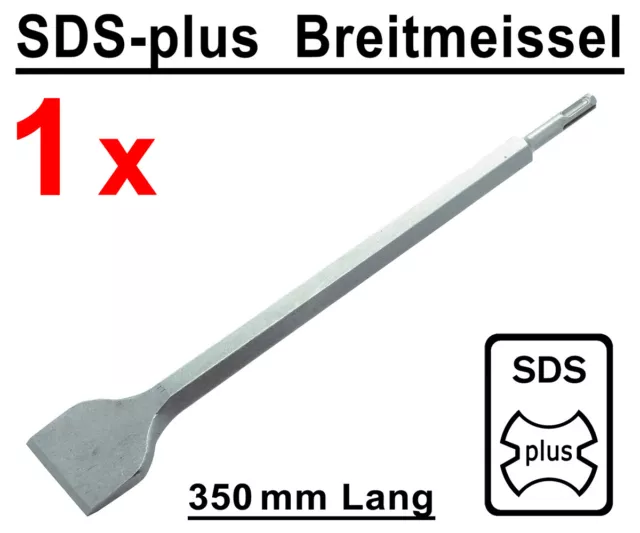 SDS-plus Breitmeißel 50mm x 350mm Meißel Stemmmeißel für Bohrhammer Stemmhammer