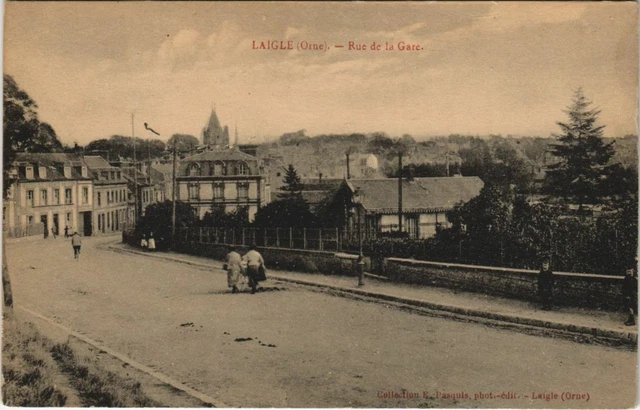 CPA Laigle Rue de la Gare FRANCE (1054276)
