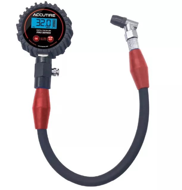 ACCUTIRE Digital Tyre Gauge Pro with HOLD Pressure reading 0.1psi Resolution M2R