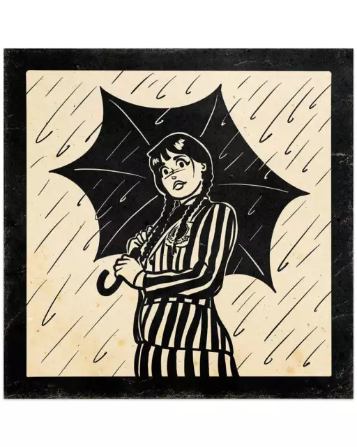 Wednesday Addams Family by This Is Fun Isn't It Ltd Edition x/ Poster Mondo MINT