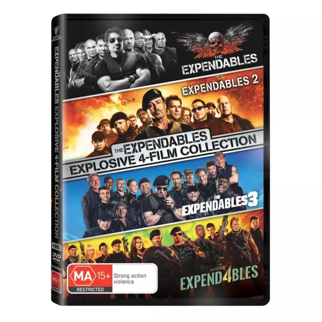 BRAND NEW The Expendables 4-Film Collection (DVD, 2023) *PREORDER R4 Movie