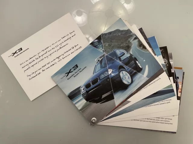 USA FAST SHIP NEW 2004 BMW X3 Sports Series Original Sales Brochure postcards