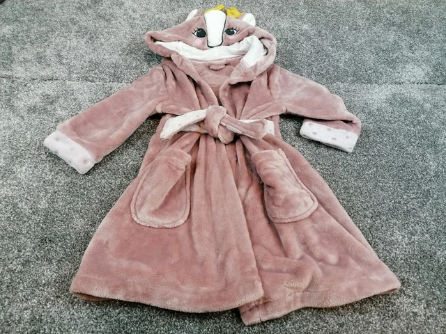 Abito peluche marrone bambina 3-4 anni a tema natalizio Rodolfo