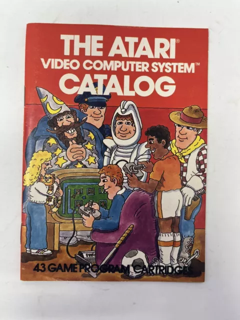 The Atari Video Computer System Catalog 43 Game Program Cartridges Brochure GH07