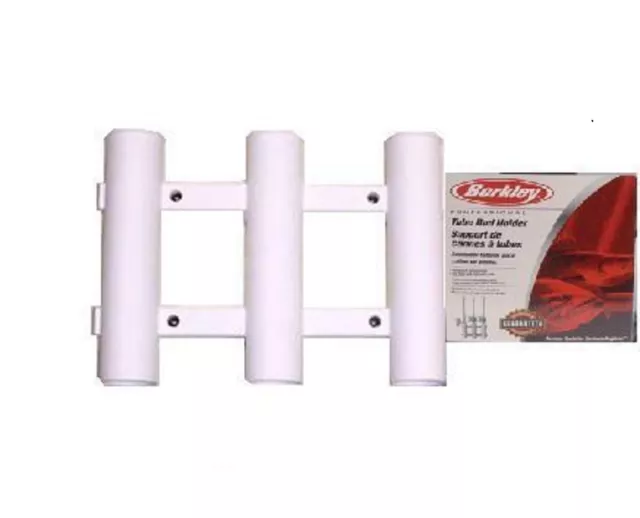 Berkley Tube Type Boat Fishing Rod Holder  -  White