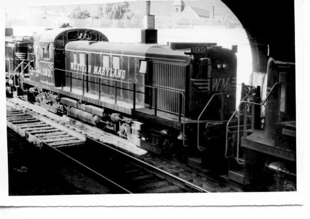2G680 RP 1956 WESTERN MARYLAND RAILROAD LOCO #193 cumberland md