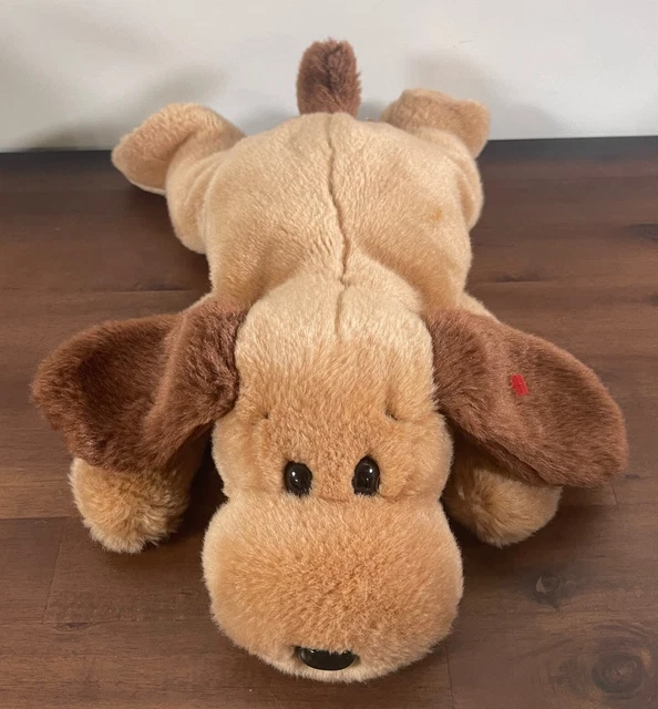 2000 TY BEANIE Buddy Buddies Brown Puppy Dog Bones Plush Stuffed Animal