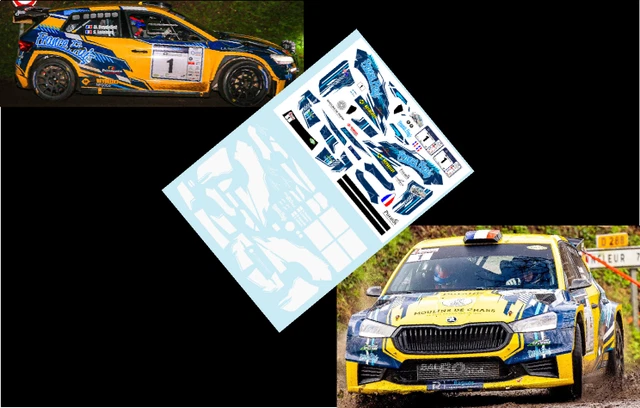 DÉCALS 1/43E SKODA Fabia R5 Guy Mottard Rallye de la Côte Fleurie 2018 EUR 12,00 - FR