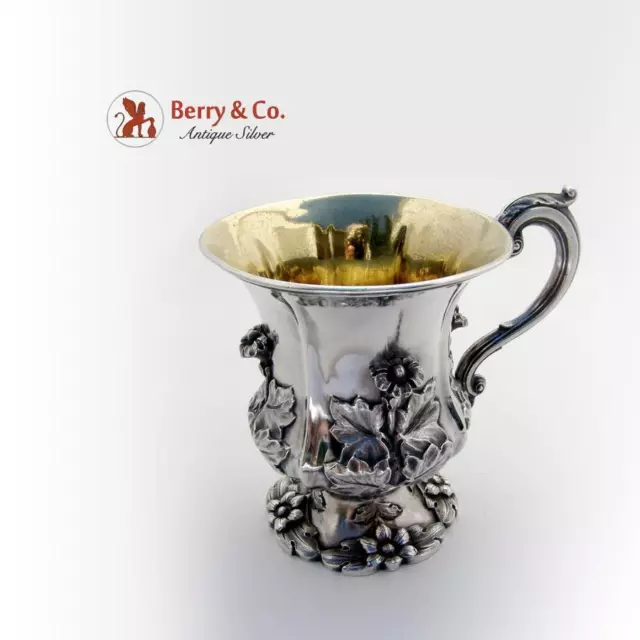Georgian Floral Cup Sterling Silver Richard Pierce George Burrows III 1834