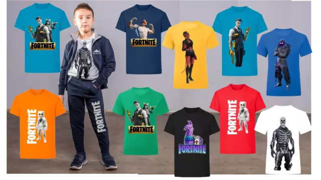 tshirt personaggi fortnite bambino maniche corte