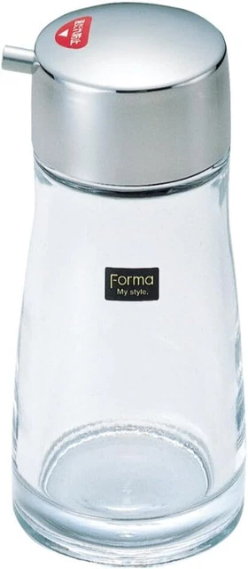 1 X Soy Sauce Pot with stainless Steel Cap. by Azvel Glass