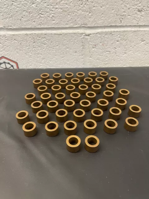 Bronze Bushings, 1/2” I.D. 3/4” O.D. 1/2” Length - Lot of 47
