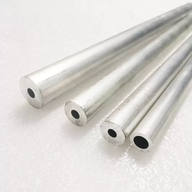 L-240/490mm 6061 Aluminum Tube Round Seamless Straight Pipes Tubing CNC Metal