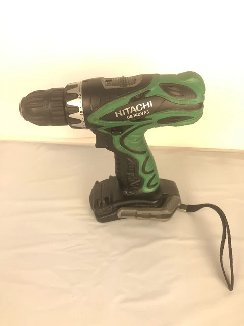 Hitachi Cordless DS 14DVF3 14 Volt 15/32”  Drill/Driver Works Good Bare Tool