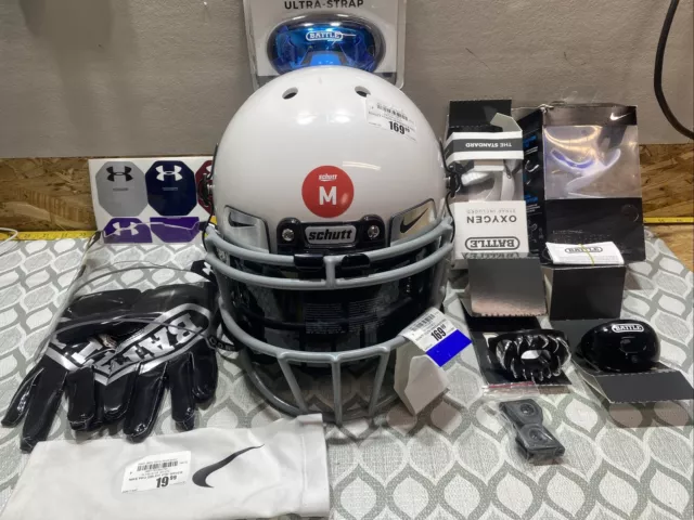 SCHUTT VENGEANCE PRO Football Helmet Youth Medium Nike Visor Under