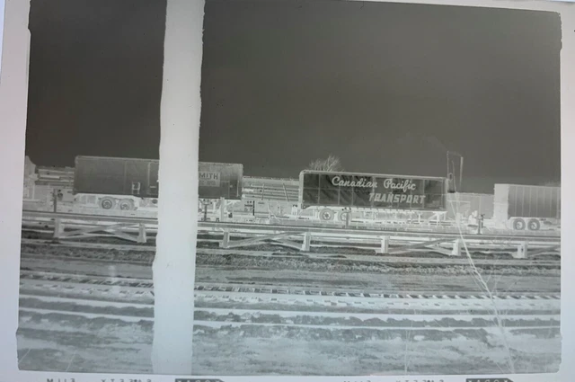Original Negative Canadian Pacific Rwys Piggyback Load # 503100  Ottawa 1940'S