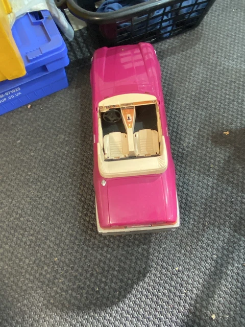 Mattel 1994 Barbie Jaguar XJS Glitter Pink Convertible Vintage