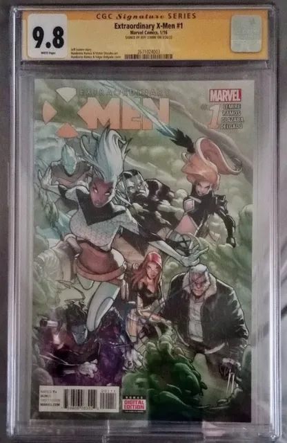 EXTRAORDINARY X-MEN #1 - CGC 9.8 - FIRST PRINT - Signed  by JEFF LEMIRE