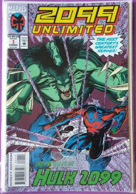 Marvel Comics The Premiere of Hulk 2099 Unlimited #1 July 1993. Vol.1 No.1