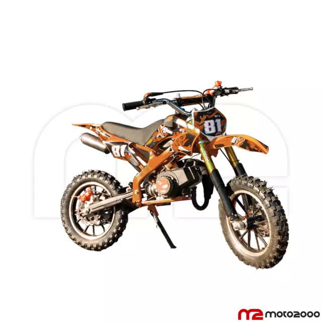 *SUPER PREZZO* MINI MOTO CROSS 50cc MINI RUOTE DA 10" MISCELA BAMBINO BAMBINA