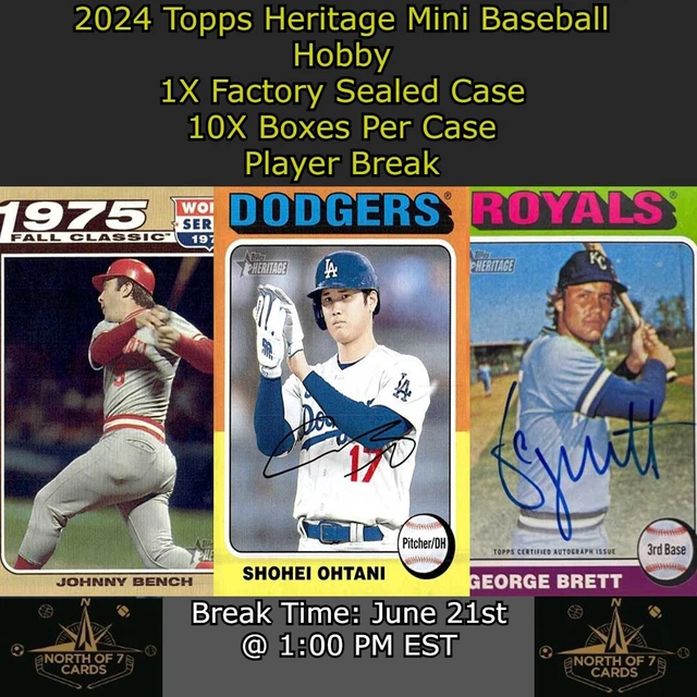 JASSON DOMINGUEZ 2024 Topps Heritage Mini Baseball Hobby 1X Case Player