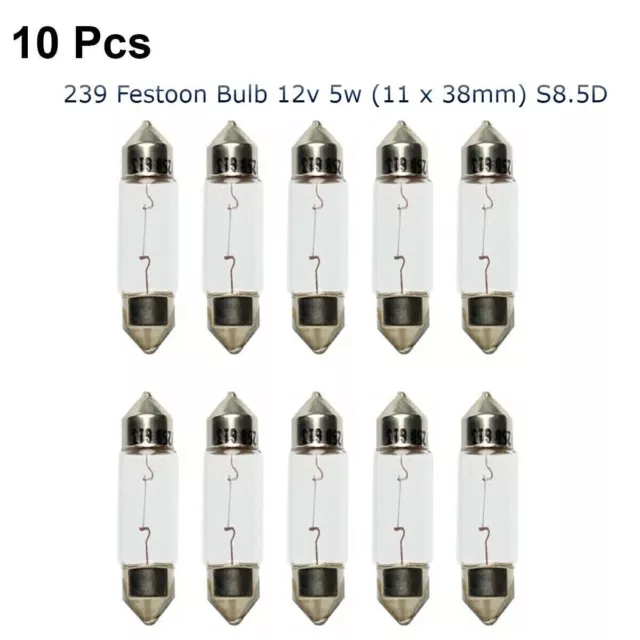 10 X GENUINE LUCAS LLB239 C5W Festoon Bulbs £3.99 - PicClick UK