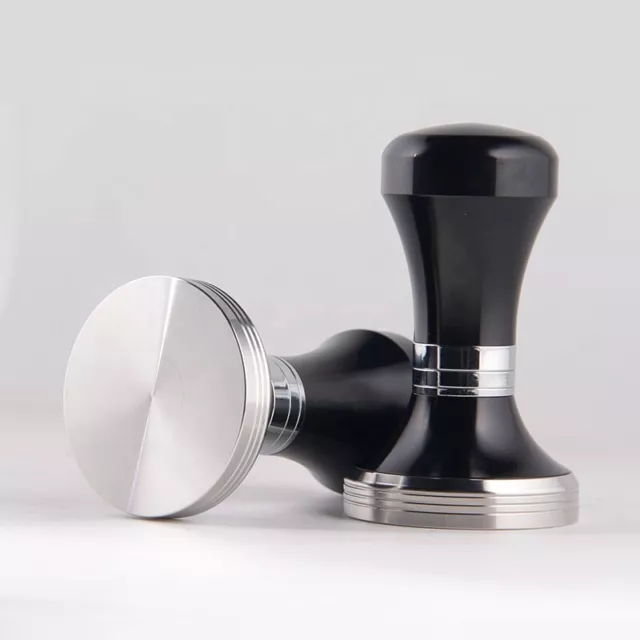 Coffee Tamper 58mm Stainless Steel Natural Wood Handle- located in  Australia.