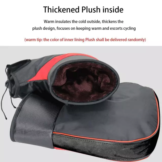 Motorcycle Handlebar Muffs Winter Windproof Thick Warm Thermal Handle Bar Cover